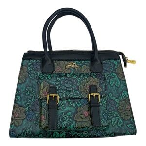 Floral Black Handbag